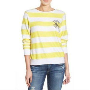 NEW! Wildfox 'Yacht Club' Stripe Pullover in YELLOW STRIPED (S)